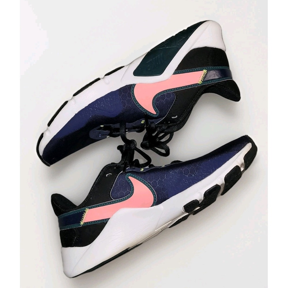 Nike Legend Essential 2 Womens Size 7 Blue Pink Athletic Running Shoes Sneakers